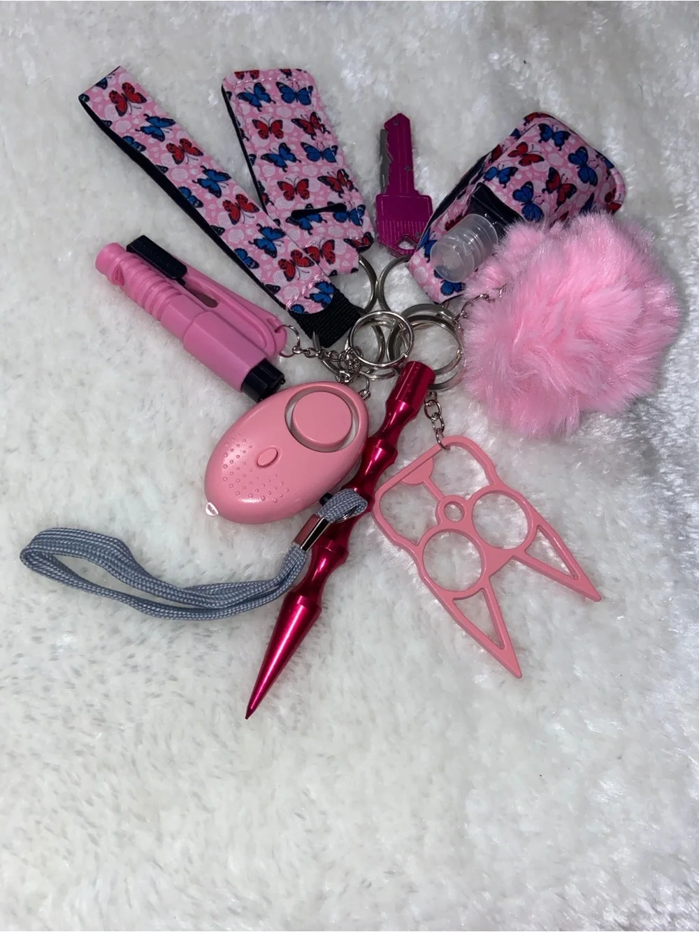 10pc Assorted Patterned Keychains. B31